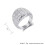Women's Stainless Steel Wedding Band Ring Silver Size 8 2