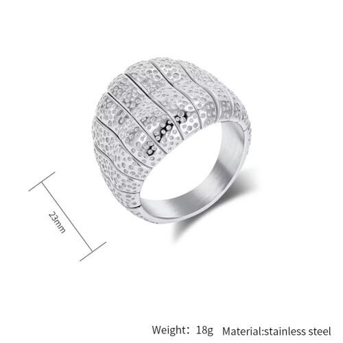 Women's Stainless Steel Wedding Band Ring Silver Size 8 1