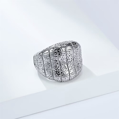 Women's Stainless Steel Wedding Band Ring Silver Size 8 2