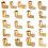 Brass Elbow Connector Threaded Fitting Gold 3