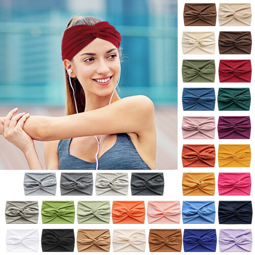 Yoga Headband Solid Color 7.08 Inch for Women 1