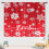 Christmas Curtains 2 Panel Red White Floral Snowflake 84x63 4