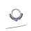 Titanium Micro Cubic Zirconia Nose Hoop Ring 1 Pc 1