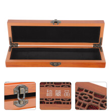 Wooden Harmonica Box Light Brown 1 Set