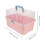 MUSEYA baby bottle organizer pink PP storage box 1 set 2