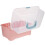 MUSEYA baby bottle organizer pink PP storage box 1 set 3