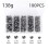 Round Split Shot Fishing Weights Set 100 pcs 138g 1