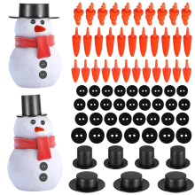 Christmas Snowman Ornament Kit 640-Piece with Mini Black