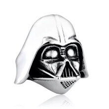Darth Vader War Robot Helmet Ring Stainless Steel Men's