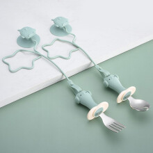 TINKSKY silicone baby utensils with suction cup set
