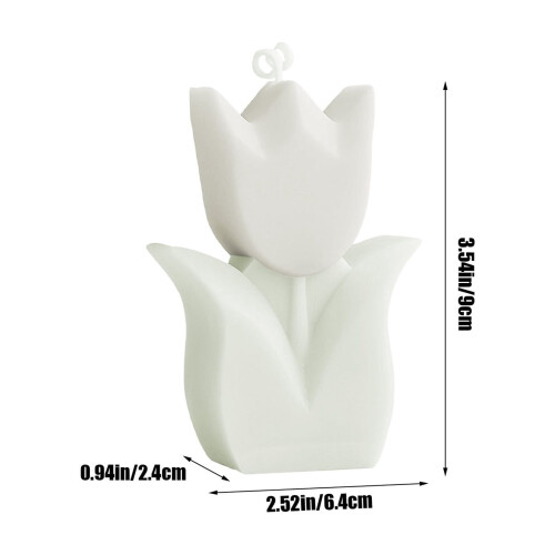 Scented Candles Tulip Aromatherapy Natural Wax Set 2