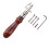 MUSEYA Leather Grooving Kit Brown for Wallet Crafting 1 Set 8