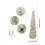 Small Artificial Christmas Tree with Lights 150cm 6