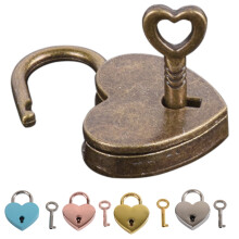 Metal Heart-Shaped Drawer Suitcase Padlock