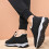 Women's Wide Snow Boots Black Size 6 6
