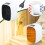 Desktop Office Heater Portable Solar-Powered Small Warmth 1