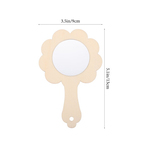 LEORX handheld mirror flower shape for home decoration 10 1