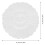 Ceiling Hole Cover Plate White Circular 1 Pc 2