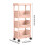 4-Tier Rolling Cart with Wheels for Office Kitchen Living 7