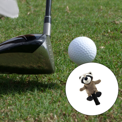 Wood Golf Driver Cover Replacement Sleeve Raccoon 2