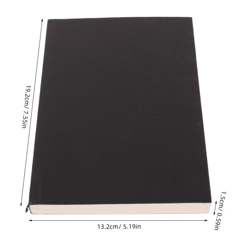 Black Thick Sketch Notebook Blank Pages 120 Sheets 1