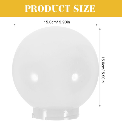 Outdoor Globe Light Fixture Round Plastic Cover 1 Pack 1