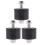 EXHUMKY Motorcycle Chain Tensioning Guide Wheel Roller 3pcs 1