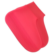 HEMOTON Silicone Shoe Covers Red Waterproof Slip-resistant