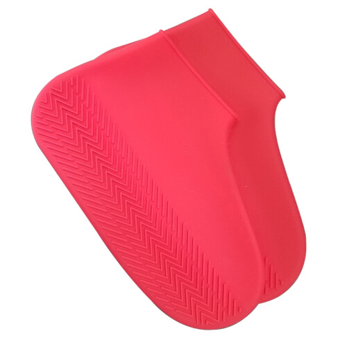 HEMOTON Silicone Shoe Covers Red Waterproof Slip-resistant