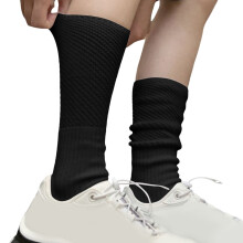 Knit Textured Thigh-High Stockings for Women, Stretchable