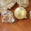 Clear Fillable Plastic Christmas Ornaments Gold 6-Pack 6