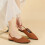 Women's Summer Slingback Flats Brown Size 7 2