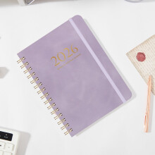 A5 Planner Faux Leather Coil Bound 140 Sheets 8.46x6.06 Inch