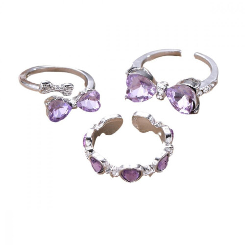 Women's 925 Sterling Silver Butterfly Thumb Ring Set 3 1