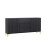 Creative Furniture Tide Crest 140cm Black Sideboard Gold - Modern Fluted Design 7