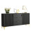 Creative Furniture Tide Crest 140cm Black Sideboard Gold - Modern Fluted Design 9