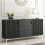 Creative Furniture Tide Crest 140cm Black Sideboard Gold - Modern Fluted Design 4