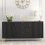 Creative Furniture Tide Crest 140cm Black Sideboard Gold - Modern Fluted Design 1