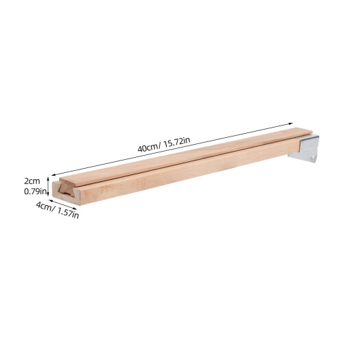 Solid Wood Drawer Track Guides Center Mount Light Yellow 2 1