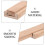 Solid Wood Drawer Track Guides Center Mount Light Yellow 2 8