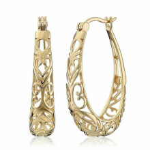 Big Hoop Earrings Silver or Gold Women Jewelry 1 Pair