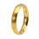 Stainless Steel Arc Ring Gold 4MM Size 7 1