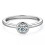 Moissanite Ring Sterling Silver Solitaire 0.5 Ct 4