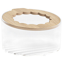 Transparent Hamster Sand Bath Case Plastic Compact 1 Piece