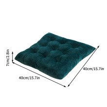 Square Floor Pillow Cushion Tufted 15.7 Inch