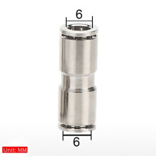 Nickel Plated Push-On Air Tube Connector Set 10 pcs