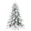 5ft Super Flocked Christmas Tree - Green/White 1
