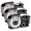 3PK Black-on-White Label Tape 18mm for 1