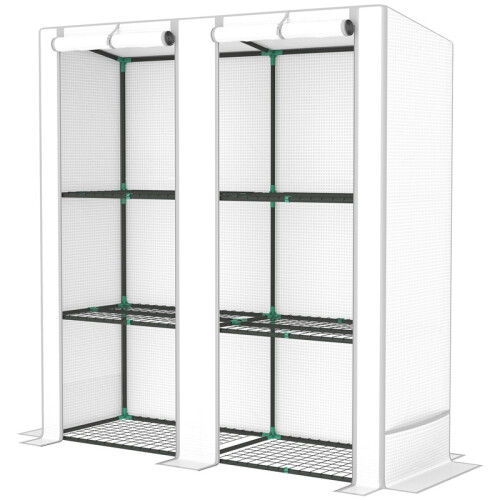 Three-Tier Mini Greenhouse - White 1
