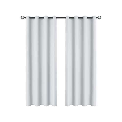 Blackout Curtains White Grommet Panel 39.37"W x 78.75"L 2